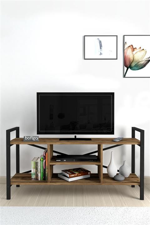 Bofigo Tv Sehpası Raflı Tv Ünitesi Televizyon Sehpası Lidya
