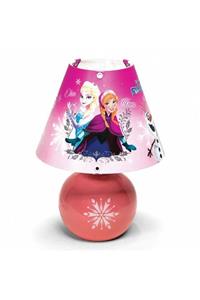 NisaLuce Frozen Elsa Anna Seramik Abajur - Çocuk Odası Aydınlatması - Frozen Abajur