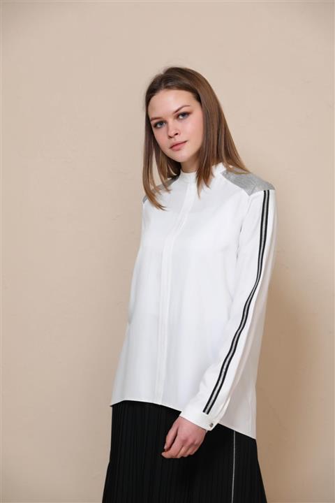 Mymood Kadın Beyaz Bluz