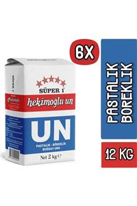 HEKİMOĞLU UN Un 2 Kg Pastalık - Böreklik Buğday X 6 Adet