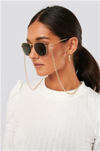 Design Look Ince Örgü Gözlük Zinciri Gold