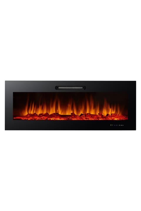 TEKTES Plazma Elektrikli Şömine 8 Renkli Alev Sesli Bluetoothlu