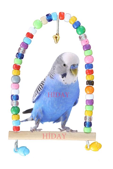 HİDAY Muhabbet Kuşları Için Zilli Salıncak 1 Adet Farkıyla 1. Kalite