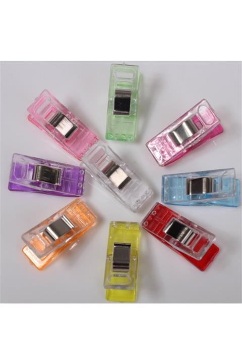 KORANT Dikiş Nakış Kumaş Kağıt Sıkıştırma Mandalı (kumaşlarınızı Rahatça Skıştırın) 10 Adet Fiyatıdır.