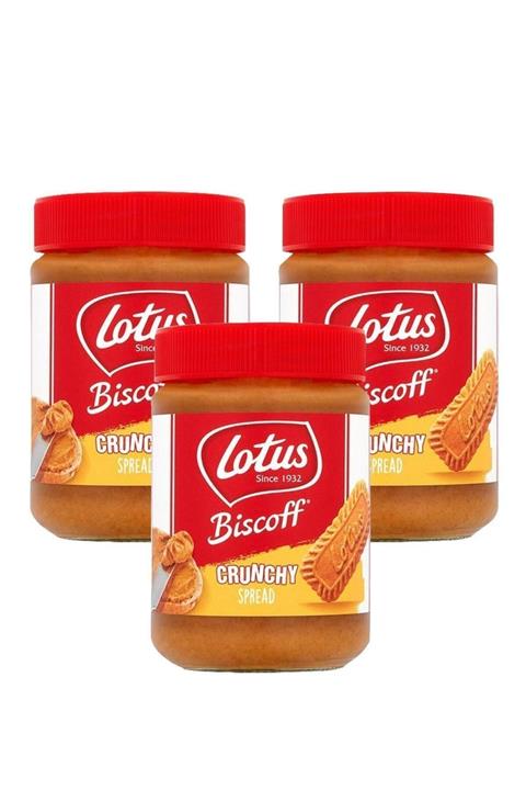 Lotus Biscoff Crunchy Sürülebilir Parçacıklı Karamelize Bisküvi Ezmesi 380 Gr. X 3 Adet