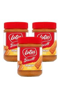 Lotus Biscoff Crunchy Sürülebilir Parçacıklı Karamelize Bisküvi Ezmesi 380 Gr. X 3 Adet