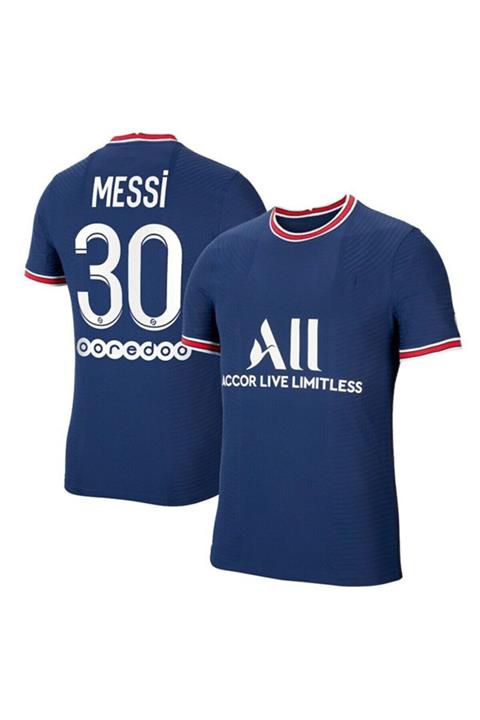 Pasxaspor Logolu Paris Saint-germain Messi 2021-2022 Stadyum Iç Saha Forma Modeli