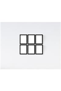 YED Frame 15x21cm Fotoğraflar Için Çerçeve Seti - 6lü - Siyah