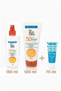 Pharma Gold Pharmagold Yüz Ve Vücut Güneş Kremi Seti Spf50 100 Ml + 150 Ml (şampuan Hediyeli)