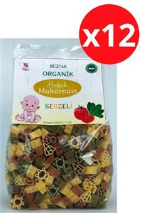 BİOTAR Organik Tarım Ürünleri Organik Bebek Makarnası Sebzeli 350 gr x 12 Adet