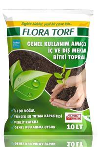 YEŞİLİMARKET Flora Torf Saksı Çiçek Toprağı Perlit Katkılı 10 Litre Toprak