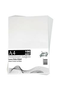 GenOf A4 80 G/m² 100 Ad. Beyaz Fotokopi Kağıdı (1 Paket)