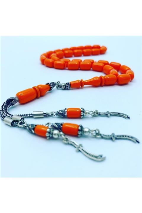 Bahar Tesbihcilik Gümüş Püsküllü Bowling Topu Katalin Tesbih