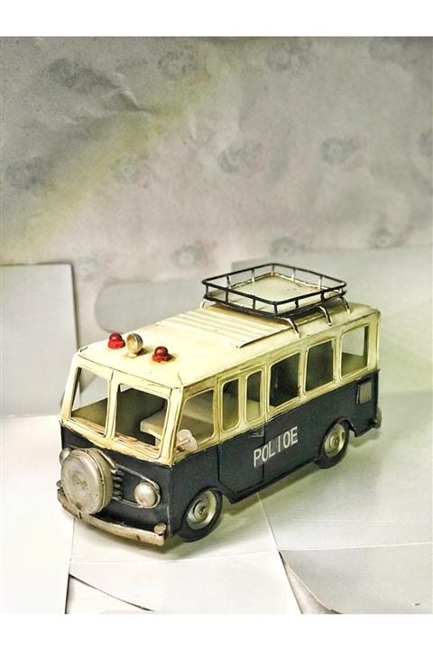 F&S Hediyecim Luxury Polis Minibüs Metal Demir Araba 24cm