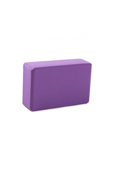 Hattrick Eva Materyal Yoga Bloğu Mor (1 Adet) Egzersiz Blok Yoga Köpüğü 22,8 X 15 X 7,6 Cm