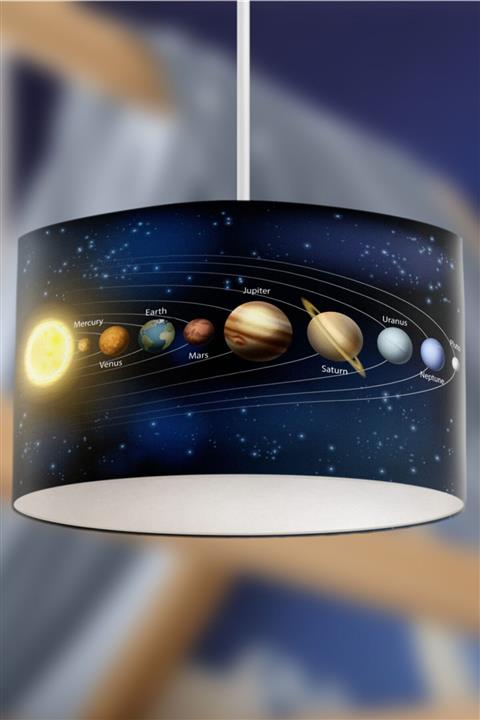 Rivaİstanbul Samanyolu Galaksisi Uzay Desenli Çocuk Sarkıt Avize