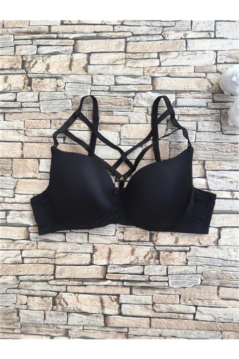 HTN LİNGERİE Kadın Dolgusuz Çapraz Ipli Tek Sütyen