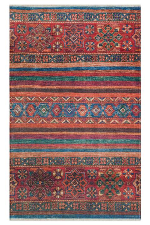 Eko Halı Ruby Rb09 Multy Yıkanabilir Modern Ve Geleneksel Desenlere Sahip Renkli Kilim
