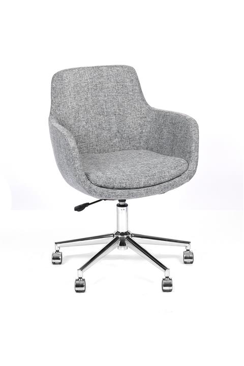 DağOfis Salta Çalışma Koltuğu Krom Alt Takım Ve Tekerlekli Ofis Koltuğu Çalışma Sandalyesi