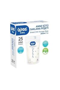 Wee Baby Anne Sütü Saklama Poşeti 25 Adet 200 Ml.