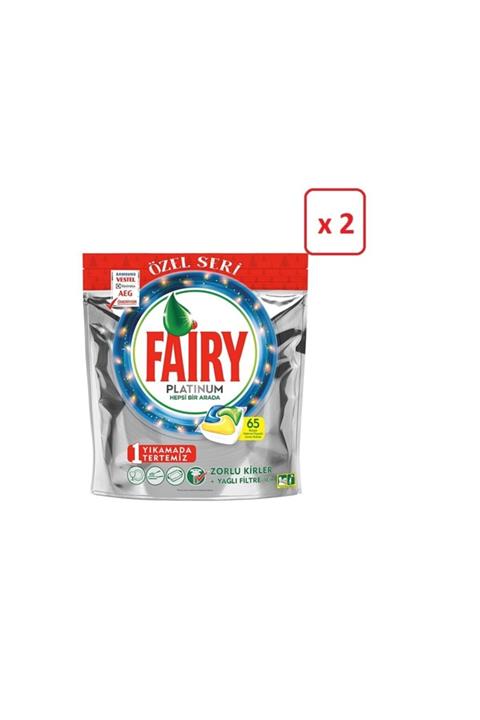 Fairy Platinum 65'li Bulaşık Tableti * 2 Paket