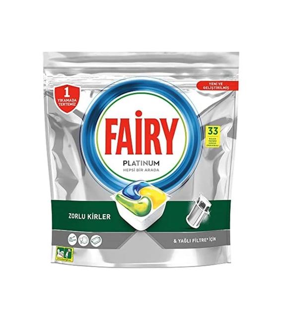 Fairy Platinum 33 Yıkama Bulaşık Makinesi Deterjanı Kapsülü Limon Kokulu