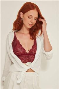 C&City 7501 Kadın Bralet Sütyen Bordo