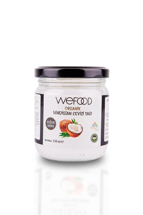 Wefood Organik Hindistan Cevizi Yağı 150 ml (Soğuk Sıkım)
