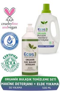 Ecos3 Organik Bulaşık Makinesi Jeli + Elde Bulaşık Deterjanı