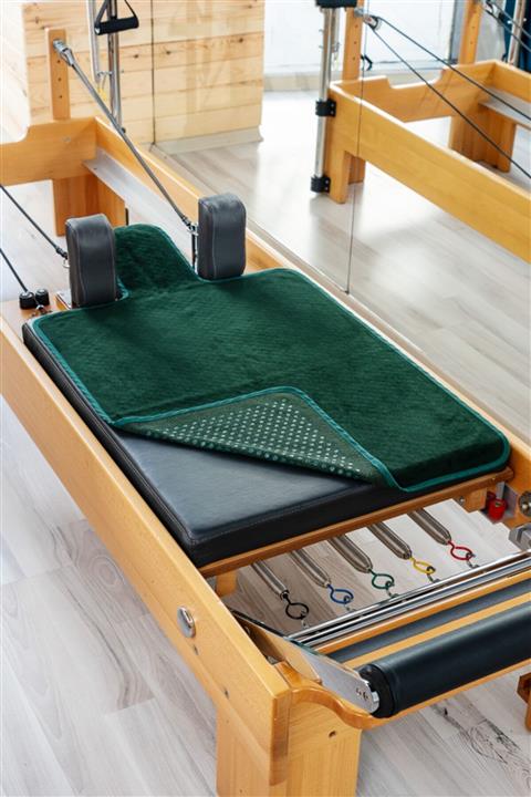 RAINBO Yeşil Pilates Reformer Havlusu, Nonslip Reformer Towel, Kaydırmaz Reformer Havlusu