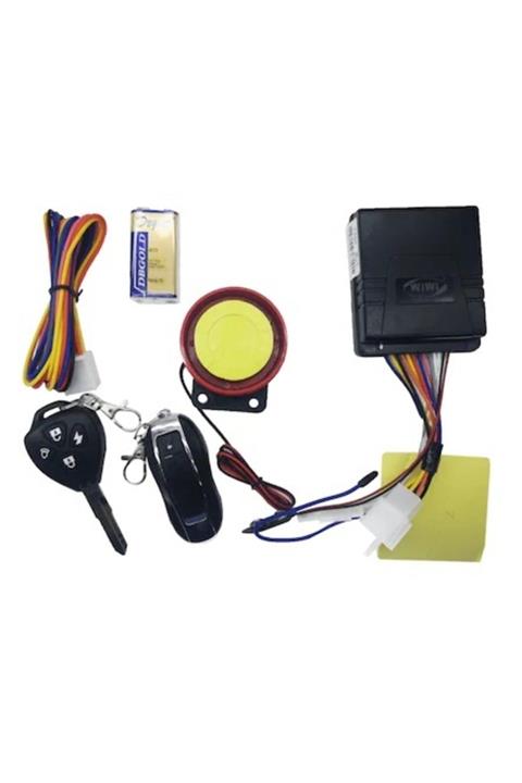 Wiwi Motosiklet Alarm Çalıştırma Seti Pil Destekli Motor Alarmı