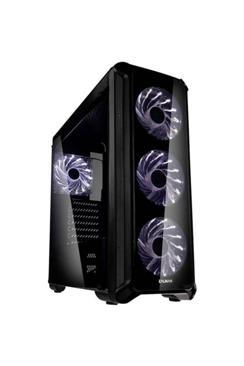 Zalman I3 Edge Serisi Cam Panel 4 Adet 12cm Beyaz Led Fanlı Usb 3,0 Kasa