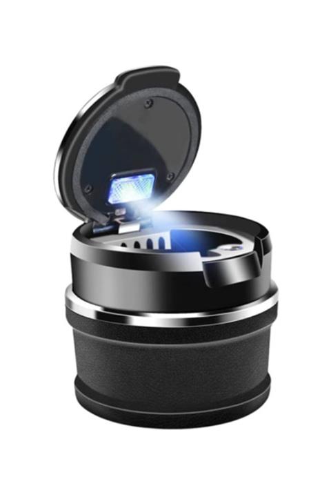 Point Led Işıklı Küllük Iki Parça Araç Içi,ofis,ev