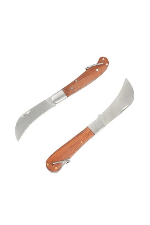 Fatih Bahçe Emniyet Kilitli Aşı Bıçağı Ceviz Aşı Çakısı Eğri Ağız