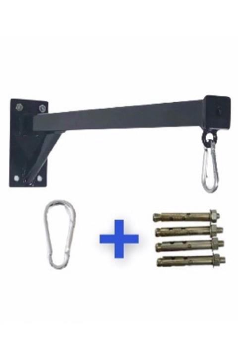 REMEGE Kum Torbası Duvar Askı Aparatı / 4 Adet Çelik Dübel + Karabina