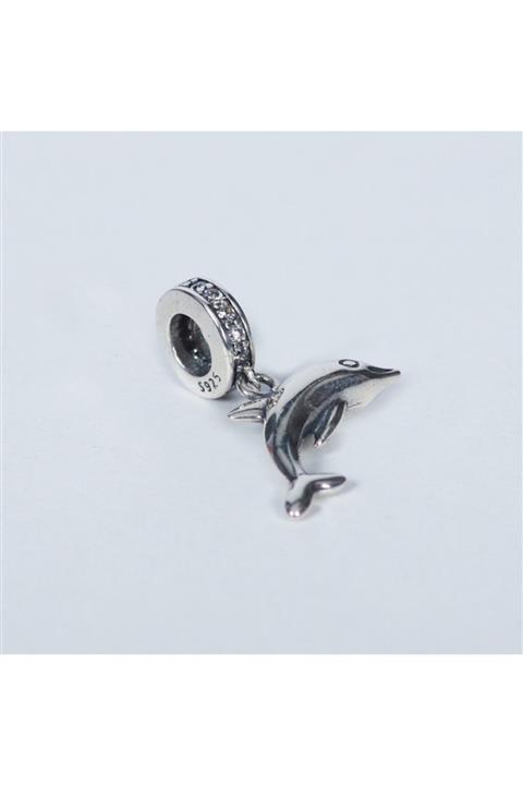 Nur Silver Yunus Balığı Charm