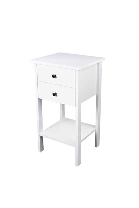 LIUWA Retro Raflı 2 Çekmeceli Komodin