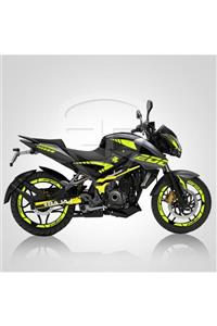 Redline Grafik Bajaj Pulsar 200 Ns Full Sticker Set Custom Florasan Sarı