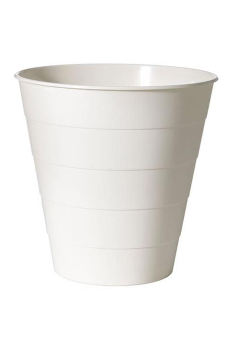 IKEA 10 Lt Çöp Kutusu,beyaz Renk Meridyendukkan Ofis Çöp Kutusu Masaaltı Çöp Kovası 28x28