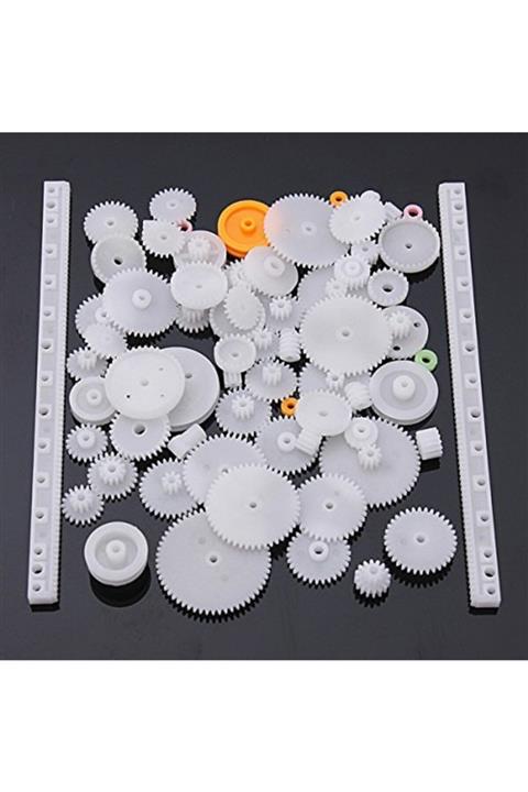 Robotistan 75 Parça Plastik Dişli Çark Seti (dc Motor - Dıy - Hobi Seti)
