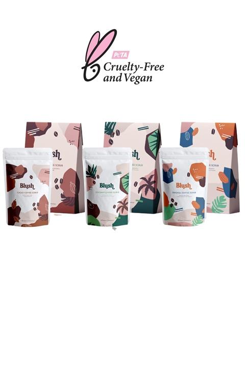 Blush The Trio Set Kahveli Vücut Peeling Tanışma Seti 100 gr X 3 Paket