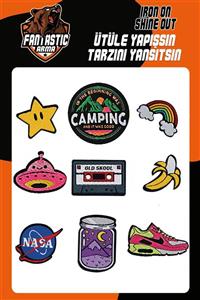 FANTASTIC Ütü Ile Yapışan Dokuma Arma Seti Patch Nasa, Campıng, Aır Max Modeli