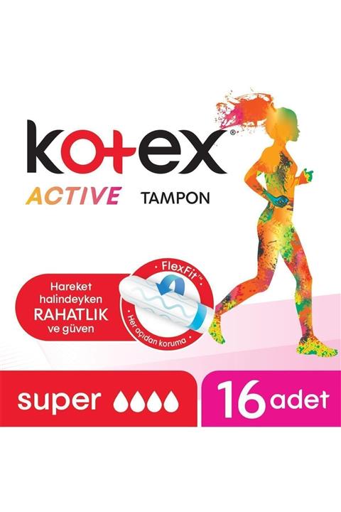Kotex Active Tampon Super 16'lı