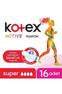 Kotex Active Tampon Super 16'lı