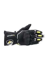 Andes Sp-8 Leather Gloves Motosiklet Eldiveni Siyah/sarı