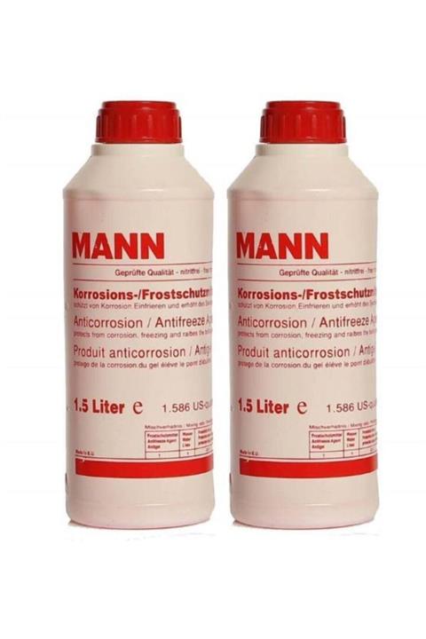 MANN Organik Kırmızı 1.5lt -37 C Antifriz (germany Formula)