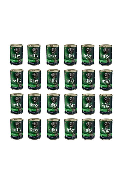 Reflex Plus Gravy Sos İçinde Tavuklu Parça Etli Köpek Konservesi 400 Gr 24'LÜ SET
