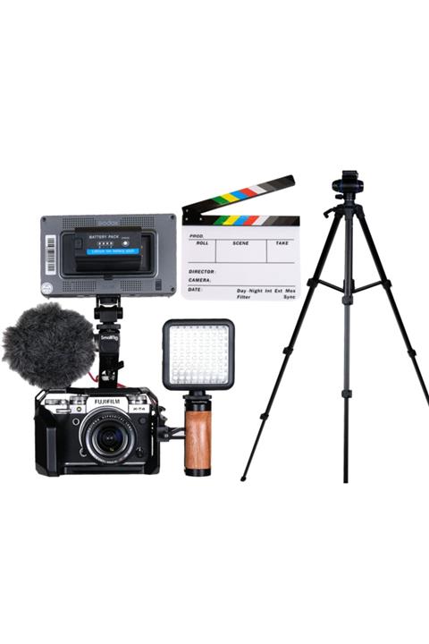 Fujifilm X-t4 Gümüş Fujı Videographer Kit 2 ( T4/18-55/cage&monitör )