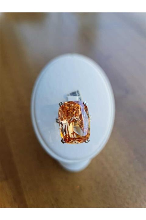 aydın lider Sitrin Taşlı 925 Ayar Gümüş Yüzük