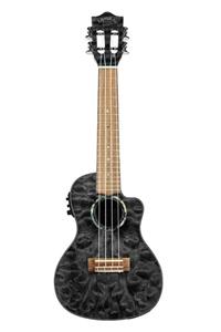 Lanikai Qm-bkcec Quilted Maple Concert Elektro Ukulele